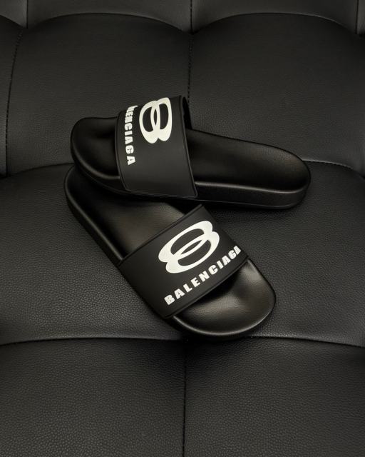 1:1 Quality BLCG Loop B Logo Black Pool Slides