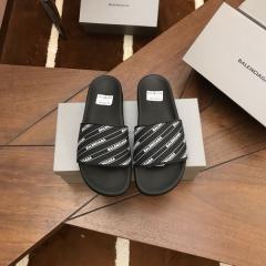 BLCG Diagonal Logo Print White Slides