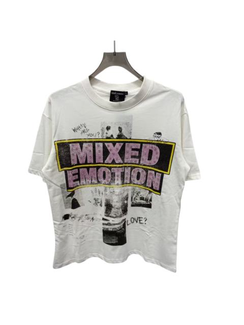 Rhinestone Collage Print T-Shirt - Letter Vintage Washed tee 28978789