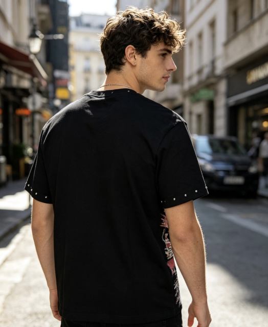 Hardcore heavy-duty American-style comic daily commuting short-sleeved shirt 29064740