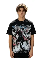Hardcore heavy-duty American-style comic daily commuting short-sleeved shirt 29064740