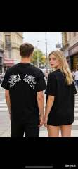 American-style vintage romantic angel short-sleeved shirt 29065330