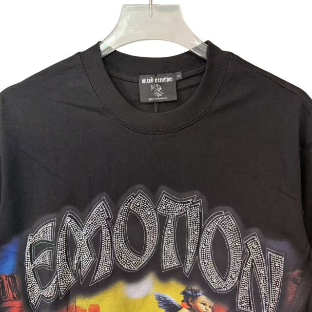 Angel Rhinestone Print T-Shirt - Oversized Streetwear tee 28978762