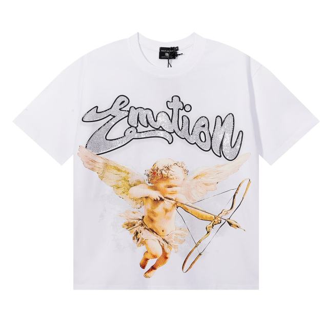 Archer's Wreath Angel Rhinestone Print tee 2 colors 28695001