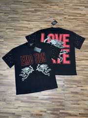 Double-sided wear love and hate Cupid rivet large logo high street lazy style T-shirt 29065224