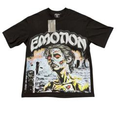 Zombie Graveyard Rhinestone Print T-Shirt - Oversized Streetwear tee 28978766