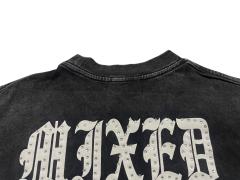 Vintage Washed Black Angel Print T-Shirt Rhinestone  Emotion  Oversized tee 28978821