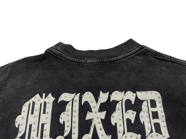 Vintage Washed Black Angel Print T-Shirt Rhinestone  Emotion  Oversized tee 28978821