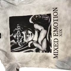 Blindfolded Angel Print T-Shirt - Vintage Washed Streetwear tee 28978770