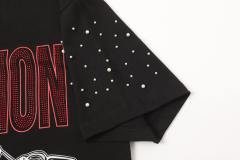 Double-sided wear love and hate Cupid rivet large logo high street lazy style T-shirt 29065224
