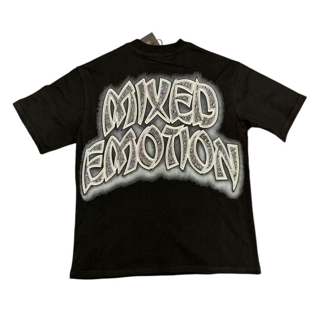 Angel Rhinestone Print T-Shirt - Oversized Streetwear tee 28978762