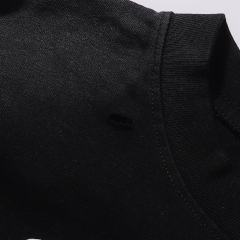 Electric Shock Skull Eyeball Silver Hot Stamping Print Washed Version Long Sleeve T-Shirt 28758384