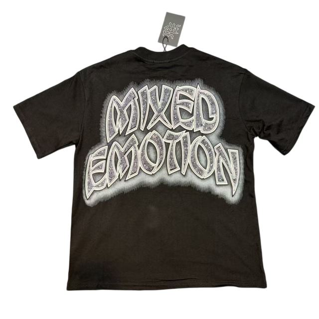 Zombie Graveyard Rhinestone Print T-Shirt - Oversized Streetwear tee 28978766
