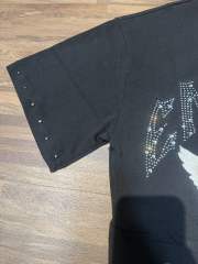 Black and white loose-fitting off-shoulder short-sleeved T-shirt 2 colors 29069178