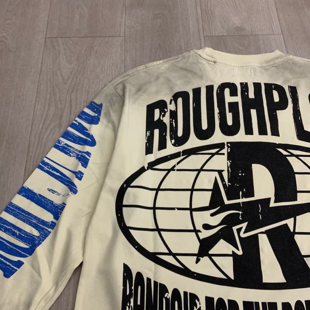 Washed Beige Streetwear with Sun Skeleton & Mushroom Graphic Print Long Sleeve T-Shirt 29069100