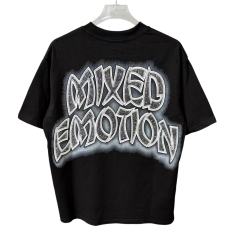Zombie Graveyard Rhinestone Print T-Shirt - Oversized Streetwear tee 28978766