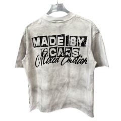 Blindfolded Angel Print T-Shirt - Vintage Washed Streetwear tee 28978770