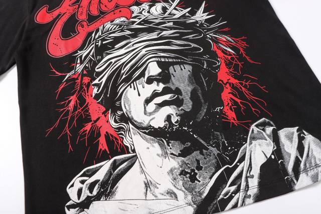 niche Thorn God Statue vintage rivet large logo T-shirt 29069199