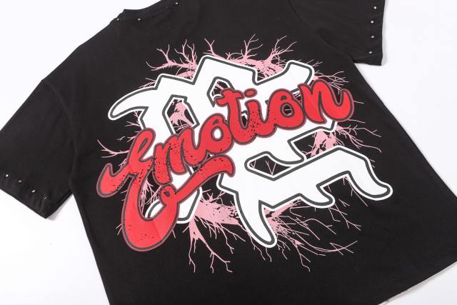 niche Thorn God Statue vintage rivet large logo T-shirt 29069199