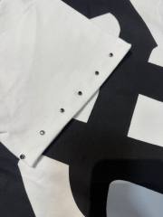 Rivet punk embellished round neck drop shoulder casual short-sleeved shirt 2 colors 29069213