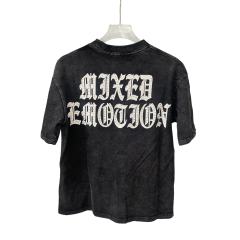 Vintage Washed Black Angel Print T-Shirt Rhinestone  Emotion  Oversized tee 28978821