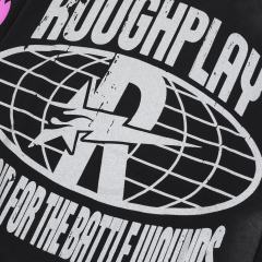 Praise to the Most High Rhinestone Print Washed Version Long Sleeve T-Shirt 28758389