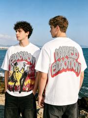 American-style dark apocalyptic punk light luxury daily commuting short-sleeved shirt 2 colors 29068945