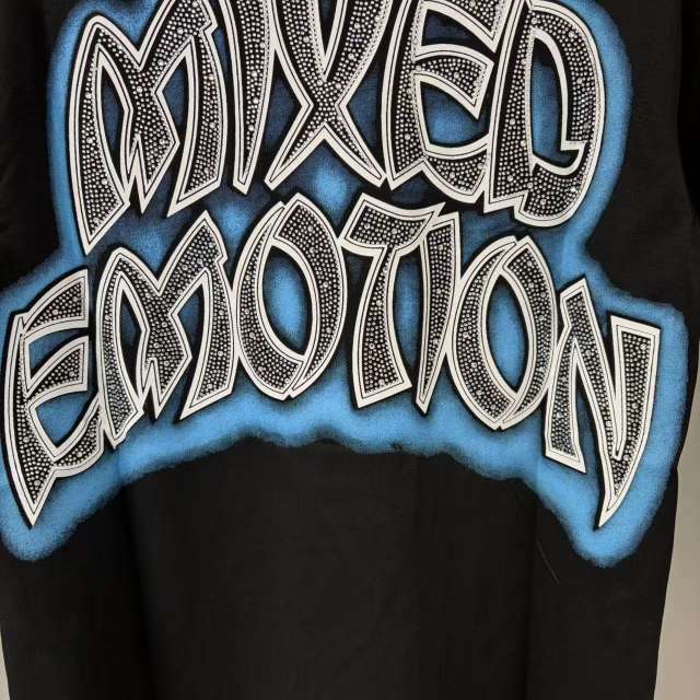Portrait Print Rhinestone Letter Tee 28636677