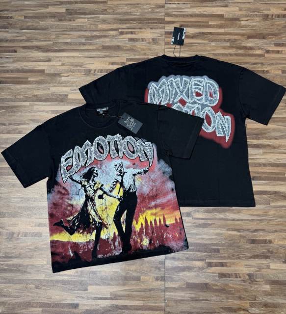 American-style dark apocalyptic punk light luxury daily commuting short-sleeved shirt 2 colors 29068945