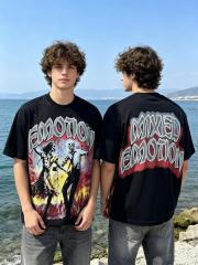 American-style dark apocalyptic punk light luxury daily commuting short-sleeved shirt 2 colors 29068945