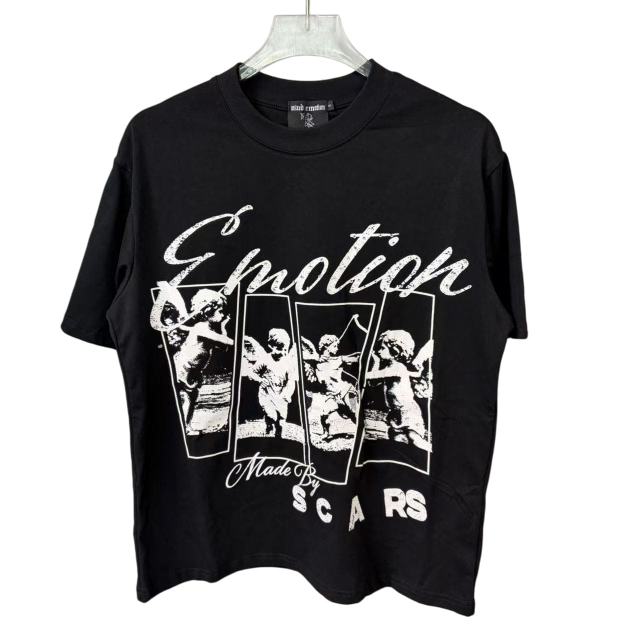 Cupid Four-Panel Print T-Shirt - Vintage Oversized Streetwear tee 28978774