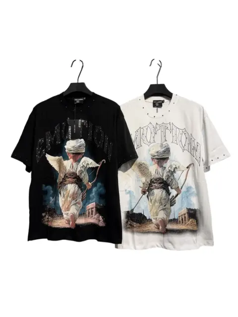 Black and white loose-fitting off-shoulder short-sleeved T-shirt 2 colors 29069178