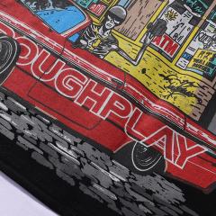 R Ruoeli Grocery Silver Hot Stamping Print Washed Version Long Sleeve T-Shirt 28758379