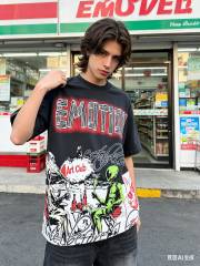 American-style sci-fi themed light luxury short-sleeved shirt 2 colors 29065659
