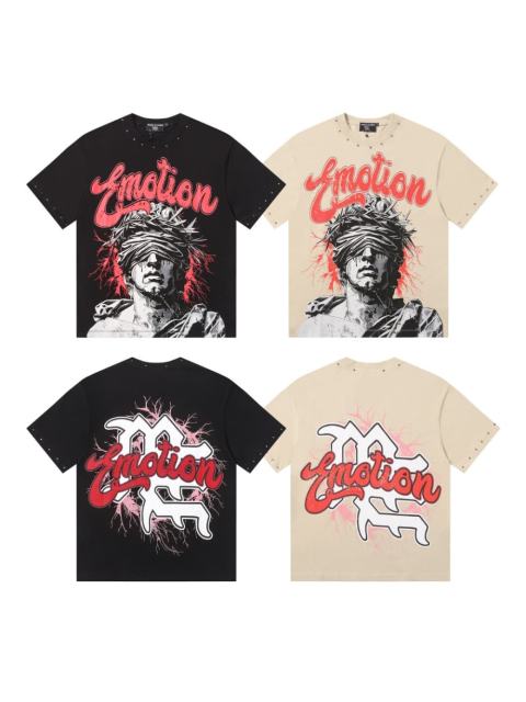 niche Thorn God Statue vintage rivet large logo T-shirt 29069199