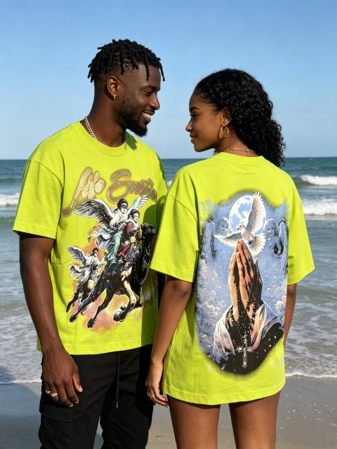 American-style dark desert religious short-sleeved shirt 2 colors 29068952