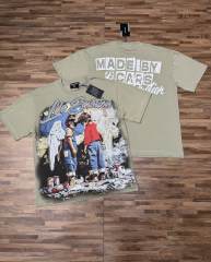 Street graffiti featuring twin angel children, in silver shimmer diamond-like style T-shirt 2 colors 29066636