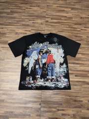 Street graffiti featuring twin angel children, in silver shimmer diamond-like style T-shirt 2 colors 29066636