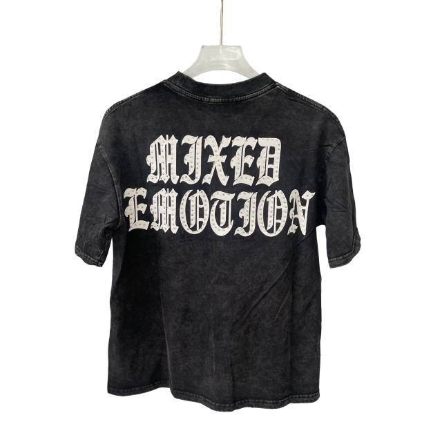 Vintage Washed Black Angel Print T-Shirt Rhinestone  Emotion  Oversized tee 28978821