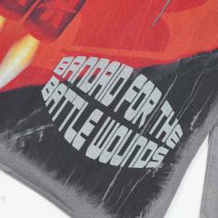 Baggy Distressed Retro Grunge with Bold Sleeve Text & Astro Boy Graphic Long Sleeve T-Shirt 29069104