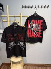 Double-sided wear love and hate Cupid rivet large logo high street lazy style T-shirt 29065224