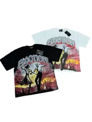 American-style dark apocalyptic punk light luxury daily commuting short-sleeved shirt 2 colors 29068945