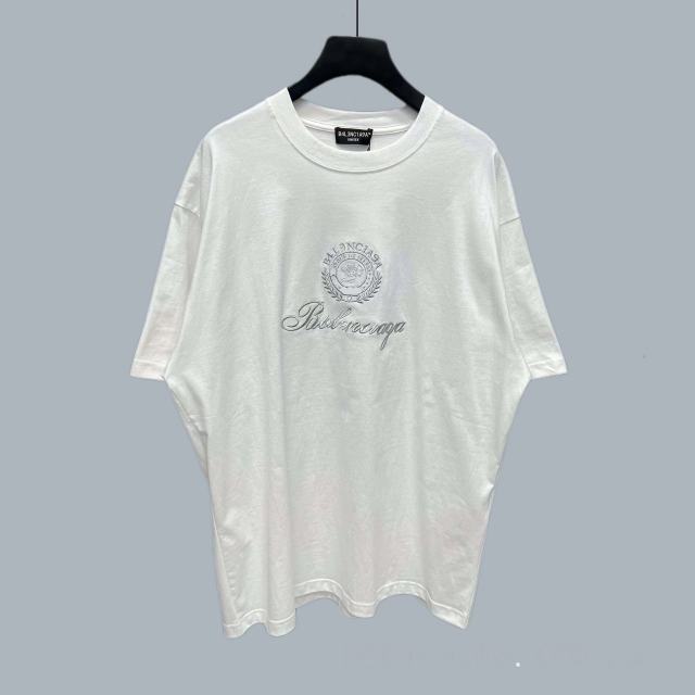 BLCG Embroidered Crest & Script Logo Oversized T-Shirt