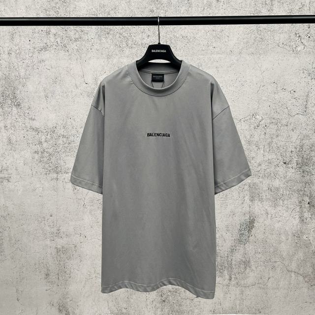 BLCG Front and Back Embroidered Logo Oversized Cotton T-Shirt