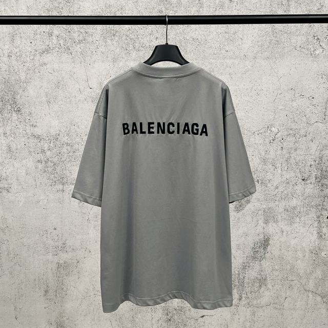 BLCG Front and Back Embroidered Logo Oversized Cotton T-Shirt