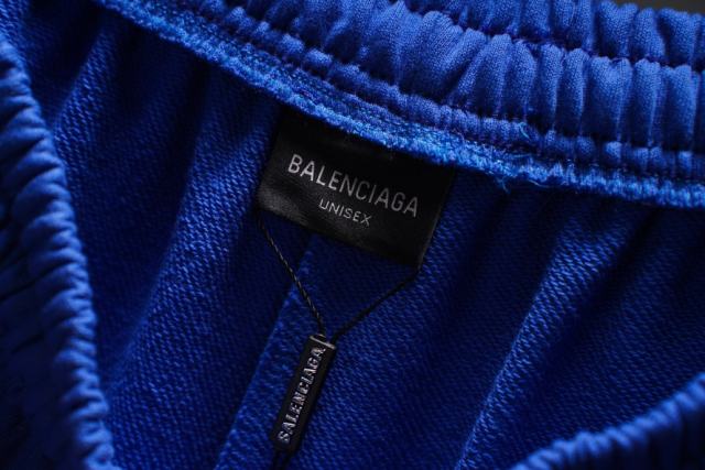 BLCG 3B Logo & Crest Embroidered Black Sweat Shorts