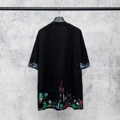 BLCG Paint Splatter Art Oversized Cotton T-Shirt