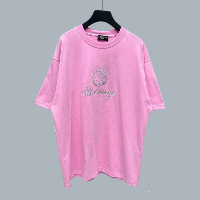 BLCG Embroidered Crest & Script Logo Oversized T-Shirt
