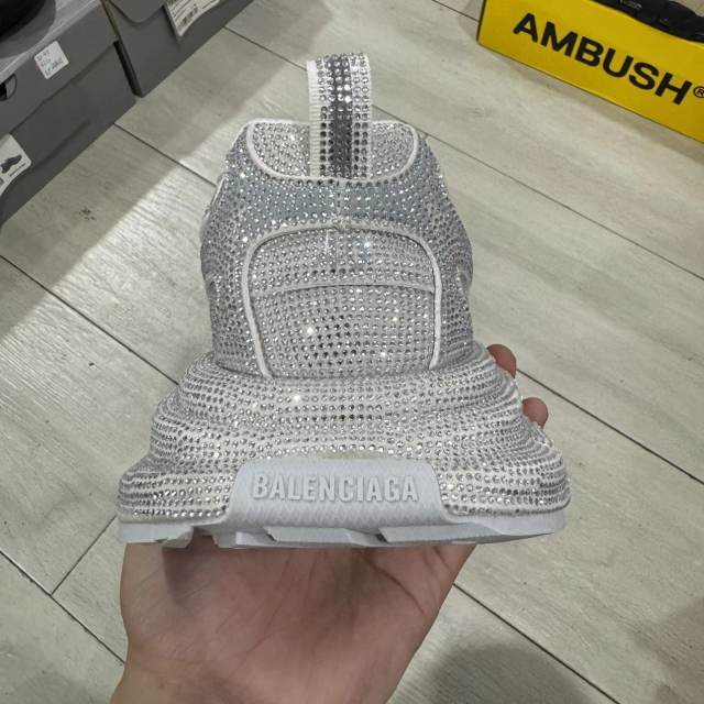 Balenciaga Diamond Shoes 3XL Grey Color