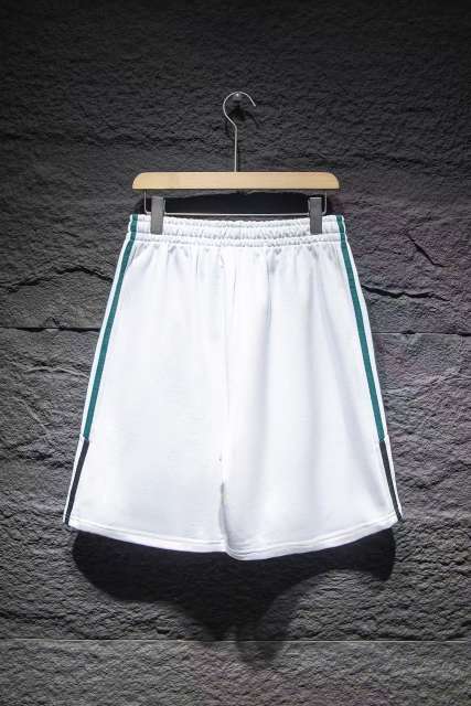 balenciaga patchwork embroidery black and white shorts